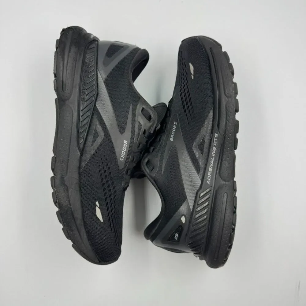 Brooks Womens 6.5 Black Adrenaline GTS 23 Running Shoes Support Cushion